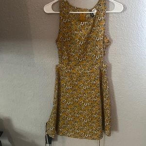 Dress with side slit